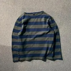 UNIQLO レディース S ボートネック ボーダー カットソー ロンT