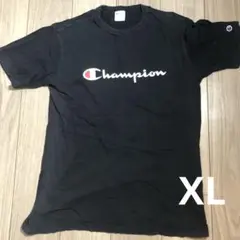 Champion チャンピオン ロゴ刺繍 半袖 Tシャツ ブラック XLのサムネイル