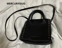 MERCURYDUO　スタッズ付き ブラックトートバッグ　付録