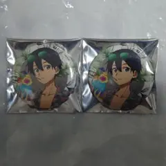 ソードアート・オンライン ソフマップフェア 缶バッジ アロハシャツ キリト 2点