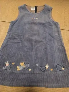 【familiar】コーデュロイ ジャンパースカート 100