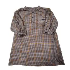 quoti use fith チェック柄長袖ワンピース 90～90サイズ