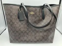 COACH　シグネチャー　トートバッグ　ブラウン　美品　M2236‐5696のサムネイル