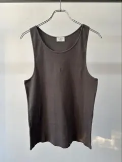 SAINT LAURENT 25SSカサンドラYSLリブタンクトップ カサンドラ タンクトップ（ジャージー） ブラック | Saint