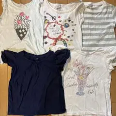 子供用Tシャツ5枚セット　女の子110cm