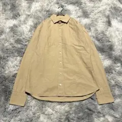 【kolor/カラー】長袖シャツ ベージュM 綿100% シンプル 大人【美品】のサムネイル