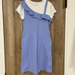 a.v.v キッズワンピース　140 青色のサムネイル