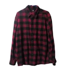 【中古】長袖シャツ　チェック柄シャツ
