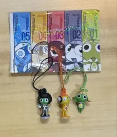 ケロロ軍曹　クルル曹長　ストラップ ホログラムステッカー　レトロ