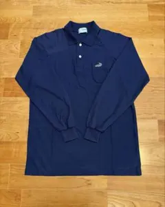 CROCODILE 長袖ポロシャツ ネイビー 胸ポケットLのサムネイル