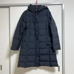 ネイビー　着膨れしない　M ライトダウン　ロングコート　アウター　ジャンパー　紺