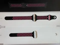 Apple Watch NIKEスポーツバンドブラック×ピンク40mm（美品）