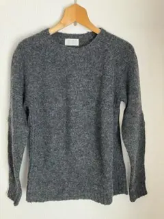 soglia エルボーパッチ クルーネックセーター