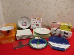 10ee1746未使用 LAWSON 非売品食器　まとめて13点　キティーちゃん