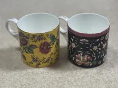 【売り切り値下げ中】WEDGWOOD フラワーパターン マグカップ 2個セット