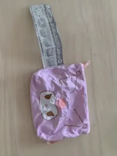 サンリオ　ふわふわface台形ポーチ　クロミ