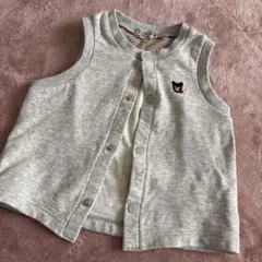 ミキハウス　ダブルビー　ベスト　スウェット　サイズ90