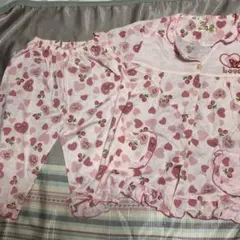 ハート柄パジャマセット（ピンク）