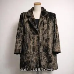 ブラウン系ファーコート サイズ13