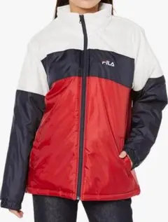 FILA 中綿ジャケット Lサイズ 新品 ジャンパー 赤 白 軽量 アウター