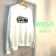 WEGOトレーナーホワイト　size L