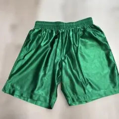 光沢ハーフパンツ グリーン　Sのサムネイル
