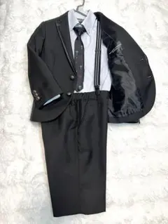 5点セット☆ミチコロンドン 黒 無地 110cm ピンバッジ付き 入学式 卒業式