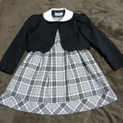 ジャケット付きチェック柄ワンピース 110cm