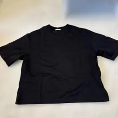 GU ブラック 無地Tシャツ レディース M シンプル 半袖