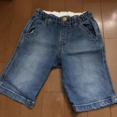 美品　ブリーズ デニムハーフパンツ 120
