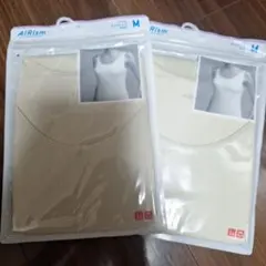 新品★UNIQLO AIRism タンクトップ　M ベージュ 2枚セット