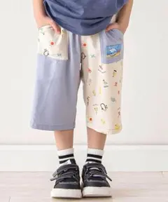 【限定価格】SLAP SLIP 切り替えポケット付き麻レーヨンパンツ