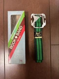 deluxe ブックバンド　昭和レトロ　緑×黒　ストライプ　未使用　美品！