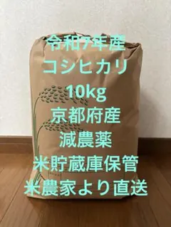 農薬不使用♦️最高級希少米】10kg精米✴︎新潟県長岡産コシヒカリ