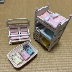 d*7様 シルバニアファミリー ベビーベッドセット