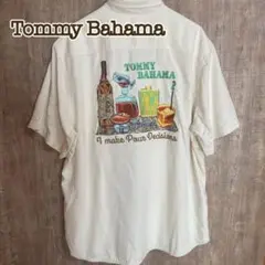 Tommy Bahama トミーバハマ アロハシャツ アイボリー XL シルク