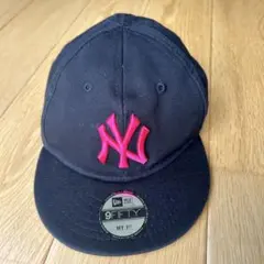 キッズ帽子　New Era 9FIFTY ブラック ピンク キャップ