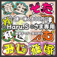 ︎☺︎ Haru.S︎ ☺︎様専用　オーダー　うちわ文字　団扇屋さん　連結　文字パネル
