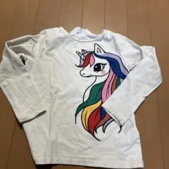 H&M ユニコーンプリント 長袖カットソー 4-5歳　100/116