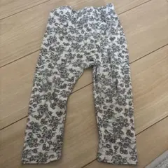 花柄ホワイトパンツ　80
