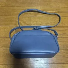 グレー ボックス型 ショルダーバッグ