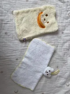 【ミキハウス】ハンドタオル、バスミトンセット