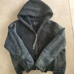MELANGE 　デニムジャケット・ボアジャケット ダークブルーМ
