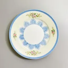 【稀少品】1918年 オールドノリタケ　水色レースと花絵のアンティークプレート