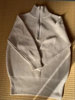 BATONER グレージュ ジップアップセーター BATONER グレージュ ジップアップセーター - メルカリ