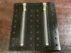 ブーツ　スニーカー　汎用　8ホール　ファスナーユニット㉟　ジップ仕様　改造パーツ