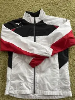 Mizuno ウィンドブレーカー Mサイズ ホワイト/ブラック/レッド