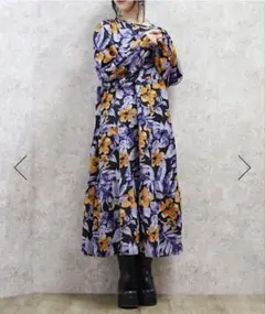 【12/14 23:59までセール!】 axes femme 花柄ワンピース