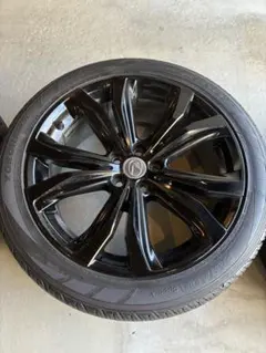 テスラ モデルx 20インチ タイヤホイールセット マットブラック塗装