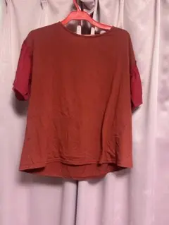 赤 半袖 Tシャツ シンプルデザイン　Lサイズ